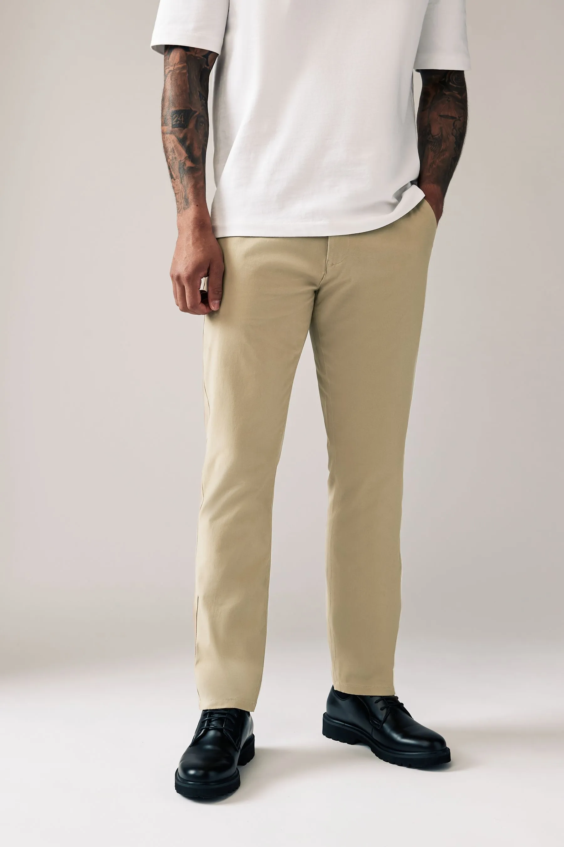 Stretch Chinos Pantaloni Vestibilità slim     